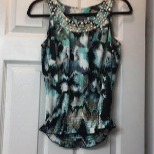 Green very cute tank top, size S
